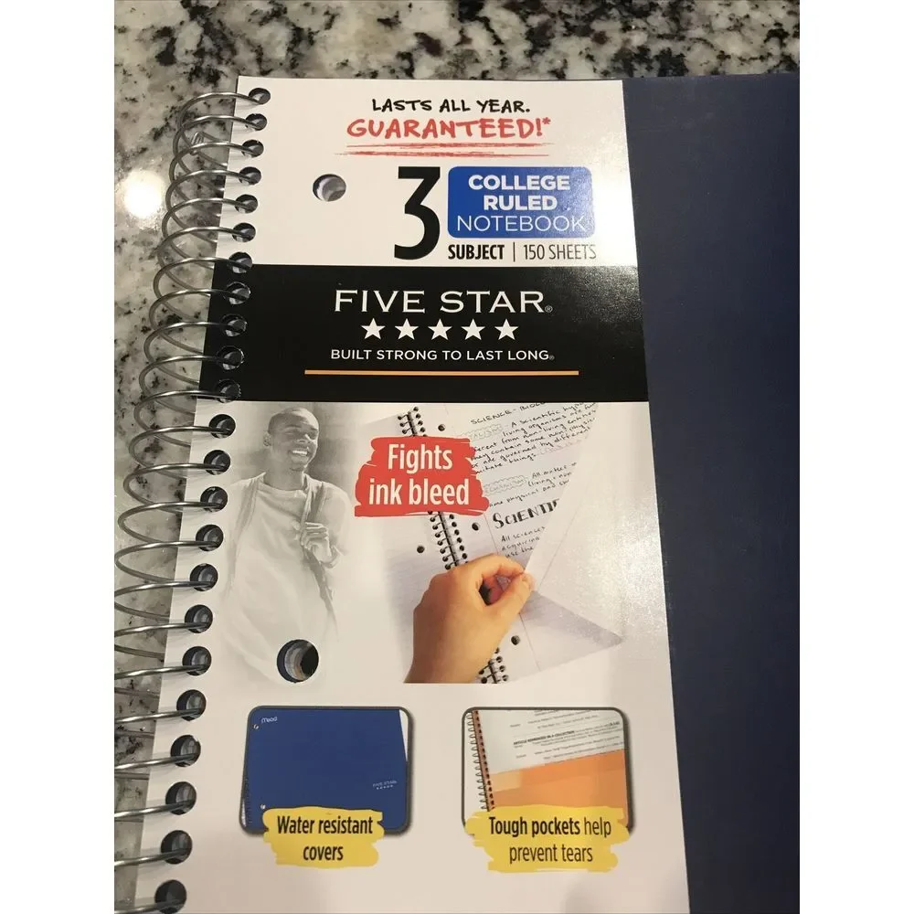 Five Star subject notebook